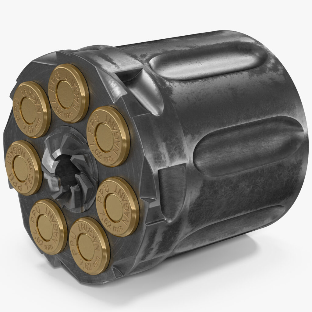 3D model Drum Revolver - Uberti Firearms Store